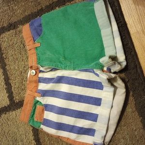 BDG Color block Denim Shorts